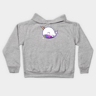 Unicorn Whale Kids Hoodie